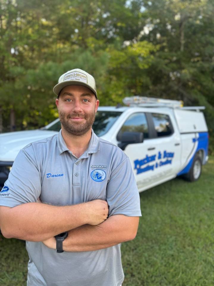 Darian Golden, commercial HVAC and refrigeration technician at Parker & Sons Heating & Cooling